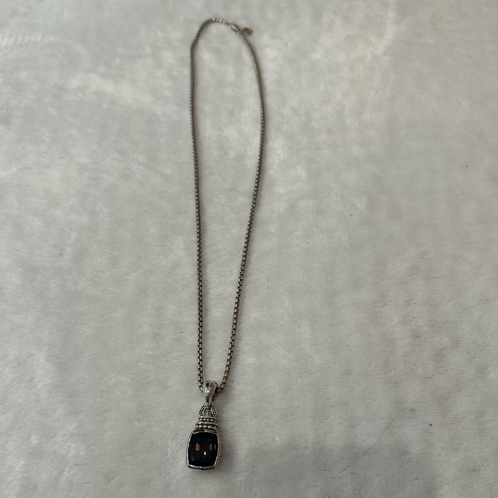 DAVID YURMAN necklace & LAGOS Citrine Pendant .925 750 - Picture 3 of 8